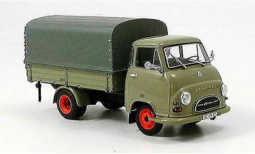 Hanomag Kurier Pritsche 1/43 Minichamps plateau grise noire miniature