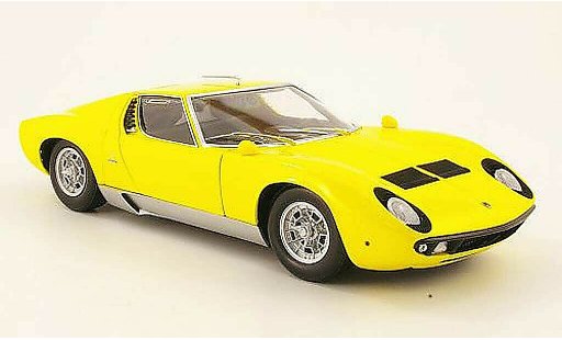 Lamborghini Miura P400 1/18 Kyosho s jaune miniature