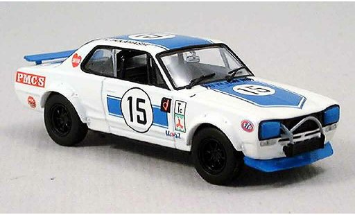 Nissan Skyline 2000 1/43 Kyosho GTR racing bleu miniature