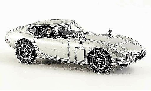 Toyota 2000 GT Base 1/43 Kyosho grise metallisee miniature