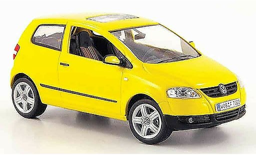 Volkswagen Fox Base 1/43 Schuco jaune 2005 miniature