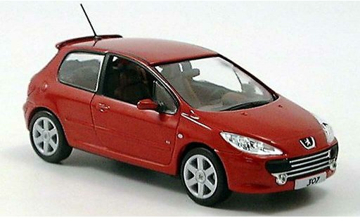 Peugeot 307 Base 1/43 Norev rouge 3-portes Facelift miniature
