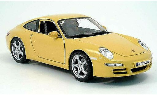 Porsche 911 Carrera 1/18 Maisto jaune 2005 miniature