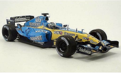 Renault F1 2005 1/18 Hot Wheels g. fisica miniature