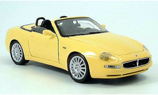 Maserati GT Spyder Base 1/18 Burago jaune 2003 miniature