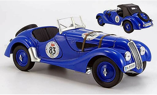 Bmw 328 rallye 1/18 Ricko 1937 no.83 abnehmbares capote miniature