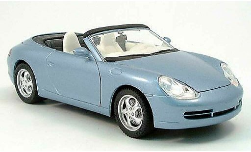 Porsche 911 Cabriolet 1/18 Solido bleu metallized 1998 miniature