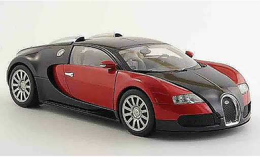 Bugatti Veyron coupe 1/18 Autoart 16.4 eb rouge noire miniature