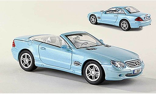 Mercedes Classe SL 500 1/43 Norev (R230) clair-bleu miniature