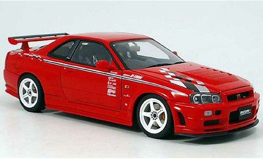 Nissan Skyline R34 1/18 Autoart gt-r r-tune r1 rouge 2002 miniature