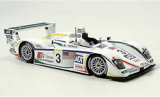 Audi R8 LMP course 1/43 Minichamps 2005 vainqueur LM Lehto Werner Kristensen miniature