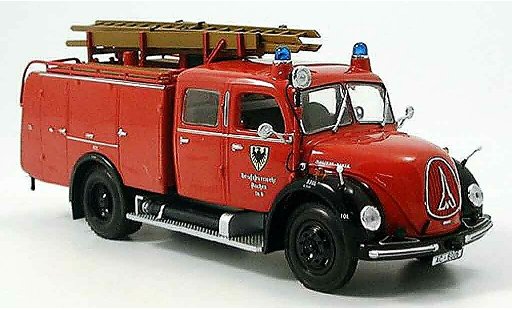 Magirus TLF 16 Merkur 1/43 Minichamps pompier Aachen miniature
