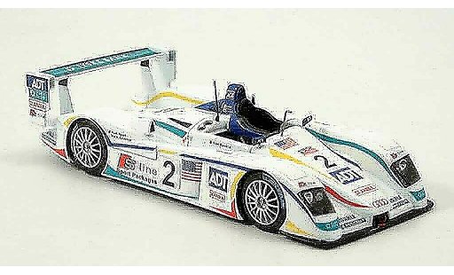 Audi R8 LMP course 1/43 Spark 2005 Team No. 2 LeMans miniature