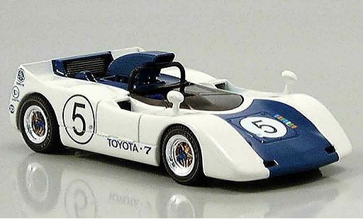 Toyota 7 GP 1969 1/43 Ebbro japan no. 5 blanche bleu miniature