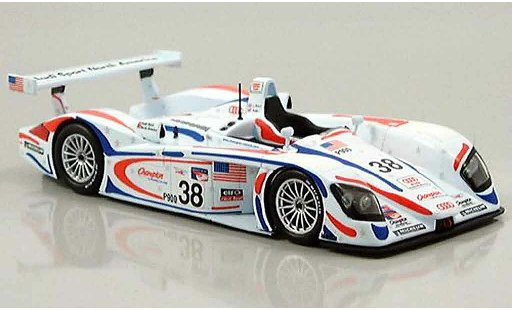 Audi R8 LMP course 1/43 Minichamps 2001 Petit LeMans Road Atlanta Herbert Wallace miniature