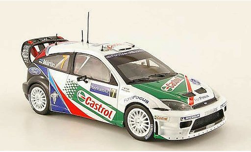 Ford Focus RS WRC 1/43 Minichamps No.7 Castrol vainqueur Rally Korsika 2004 miniature
