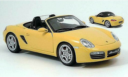 Porsche 718 S 1/18 Kyosho jaune 2005 miniature