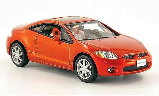 Mitsubishi Eclipse Base 1/43 Norev orange 2005 miniature