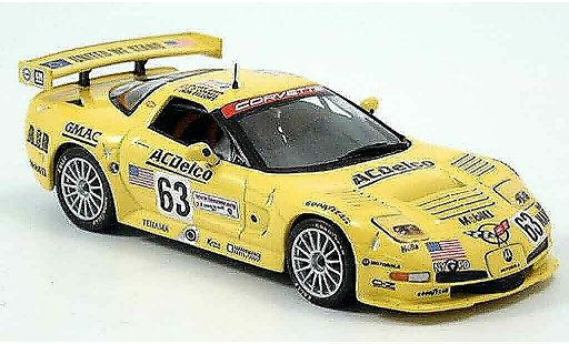Chevrolet Corvette course 1/43 IXO C5 R No.63 24h Le Mans 2002 miniature