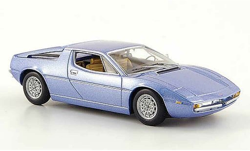 Maserati Merak Base 1/43 Minichamps grise bleu 1974 miniature