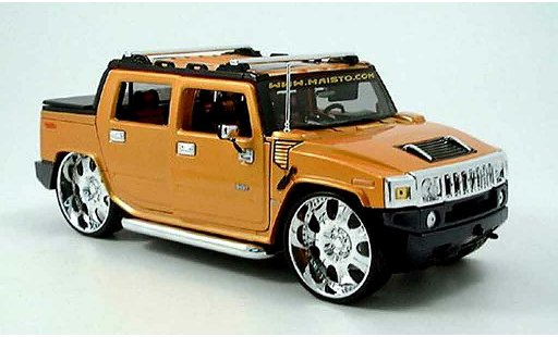 Hummer H2 SUT 1/18 Maisto concept orange tuningcar playerz miniature