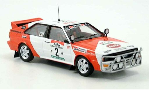 Audi Quattro rallye 1/43 Trofeu Cote D?Ivoire No.2 Mouton Pons miniature