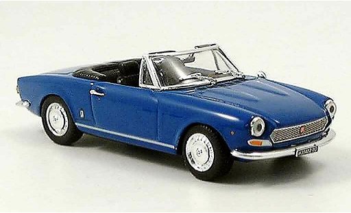 Fiat 124 Sport Spider 1/43 Vitesse BS1 bleu ouvert miniature