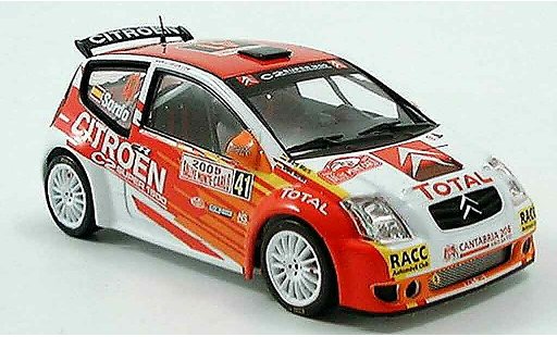 Citroen C2 S1600 1/43 IXO no.41 rallye monte carlo 2005 miniature