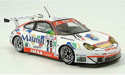 Porsche 911 GT3 RS 1/43 Spark No. 76 Le Mans 2005 miniature