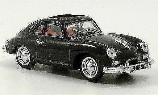 Porsche 356 1952 1/43 Brumm Coupe noire geoffnetes Schiebetoit miniature