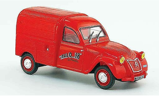 Citroen 2CV pompiers 1/43 Norev az dijon pompier frankreich 1955 miniature
