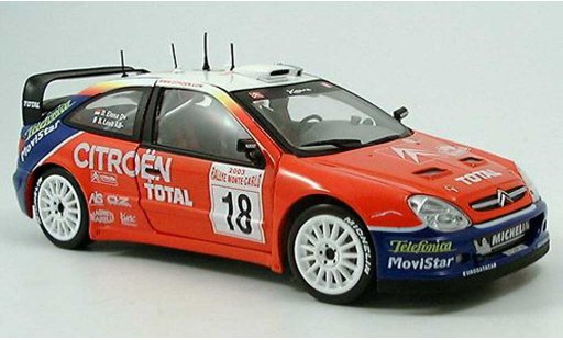 Citroen Xsara WRC 2003 1/43 Sun Star No.18 Total Rally Monte Carlo S.Loeb/D.Elena miniature
