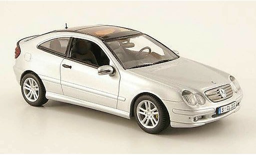 Mercedes Classe C Coupe 1/43 Minichamps Sport (CL203) grise 2000 miniature
