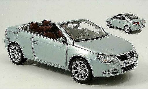 Volkswagen Eos Base 1/18 Norev grise metallisee bleu cabriolet-coupe 2006 miniature