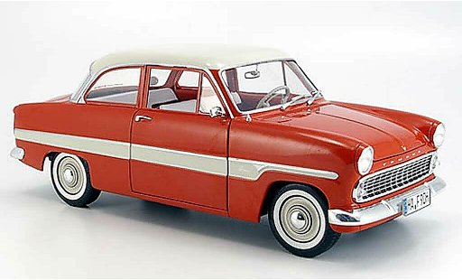 Ford Taunus 12M 1/18 Revell rouge/blanche bandes 1962 miniature