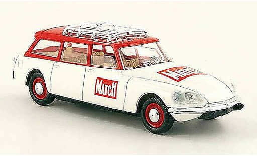 Citroen DS Break 1/43 Solido paris match rouge blanche miniature