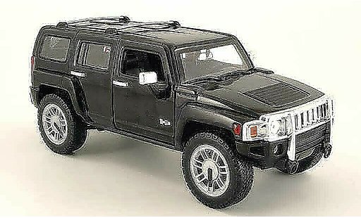 Hummer H3 Base 1/18 Hot Wheels SUV noire miniature