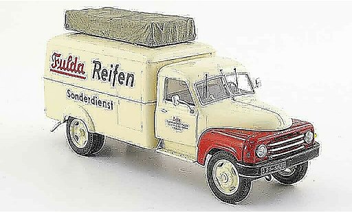 Hanomag L28 Kastenwagen 1/43 Schuco Fourgon Fulda Reifen miniature