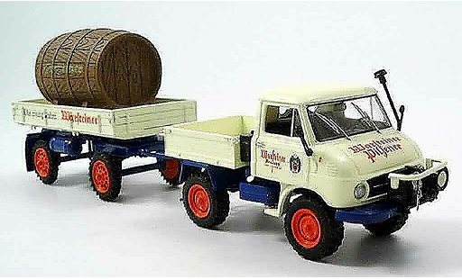 Mercedes Unimog 406-425 1/43 Schuco 411 Hangerzug Warsteiner miniature