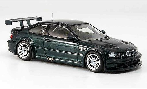 Bmw M3 coupe 1/43 Minichamps GTR E46 verte Strassenausfuhrung 2001 miniature