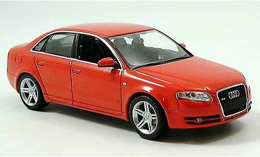 Audi A4 berline 1/43 Minichamps rouge 2004 miniature