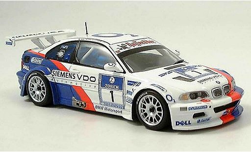 Bmw M3 GTR 1/43 Minichamps E92 No.1 Team Motorsport 24h ADAC Nurburgring 2005 miniature