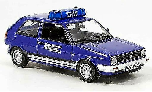 Volkswagen Golf Base 1/43 Minichamps thw bleu miniature