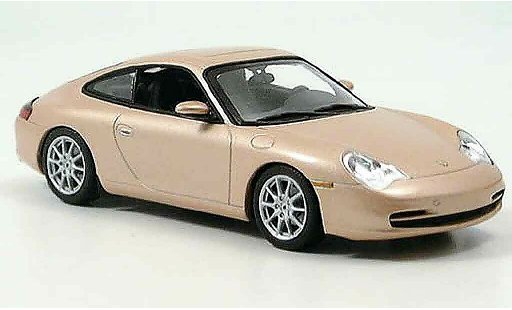 Porsche 911 Carrera 1/43 Minichamps grise metallisee beige 2001 miniature