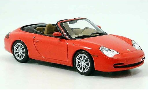 Porsche 911 Cabriolet 1/43 Minichamps rouge 2001 miniature