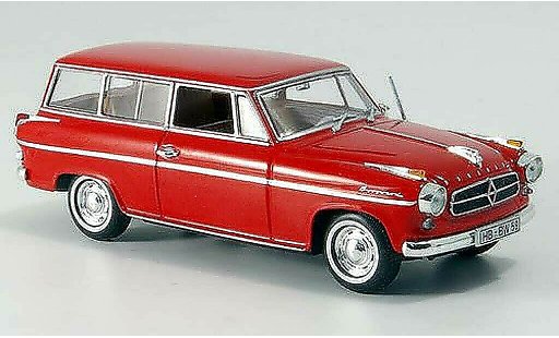 Borgward Isabella break 1/43 Minichamps rouge 1958 miniature