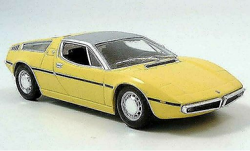 Maserati Bora Base 1/43 Minichamps jaune 1972 miniature