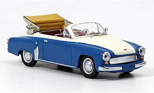 Wartburg 312 Cabrio 1/43 Minichamps A bleu blanche 1958 miniature