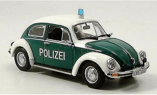 Volkswagen Coccinelle Base 1/43 Minichamps 1303 police marronschweig 1972 miniature