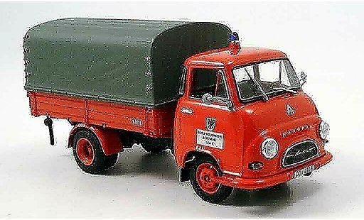 Hanomag Kurier Pritsche 1/43 Minichamps plateau pompier Dortmund miniature